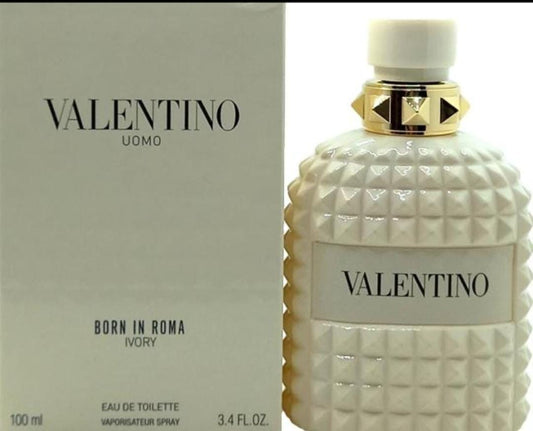 Valentino Uomo Born in Roma Ivory Eau de Toilette for Men 100ml – Brand New in Box