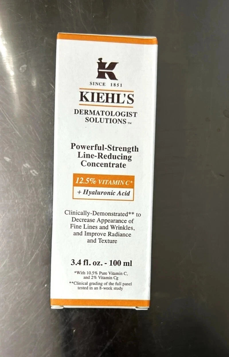 Kiehl's Powerful-Strength Line-Reducing Concentrate 3.4 oz / 100ml New
