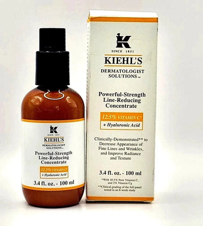 Kiehl's Powerful-Strength Line-Reducing Concentrate 3.4 oz / 100ml New