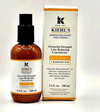 Kiehl's Powerful-Strength Line-Reducing Concentrate 3.4 oz / 100ml New